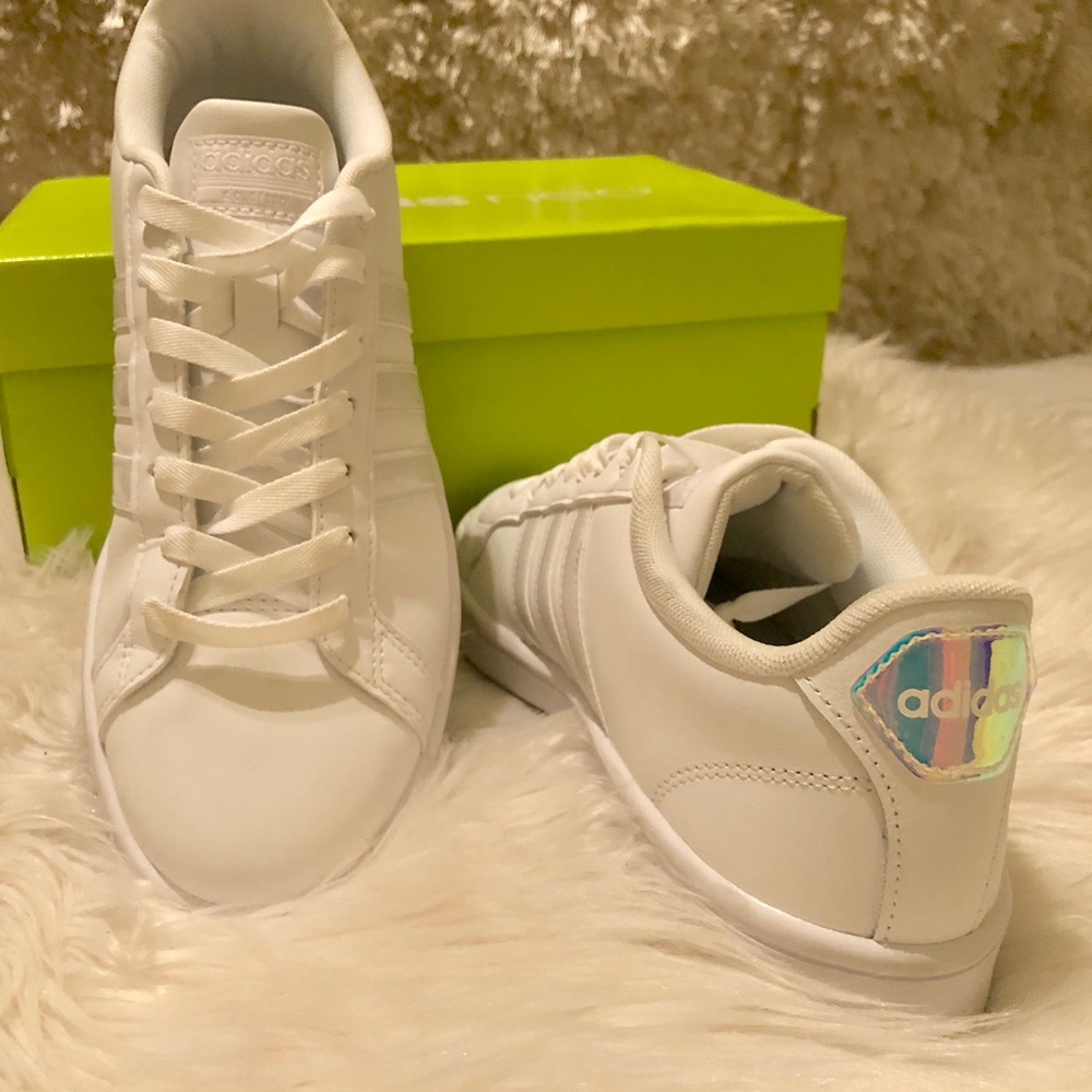 ADIDAS neo White Cloudfoam Advantage size 8